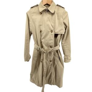 GAP The Classic Trench
Double Breasted Belted Coat Women's Oak Sz M